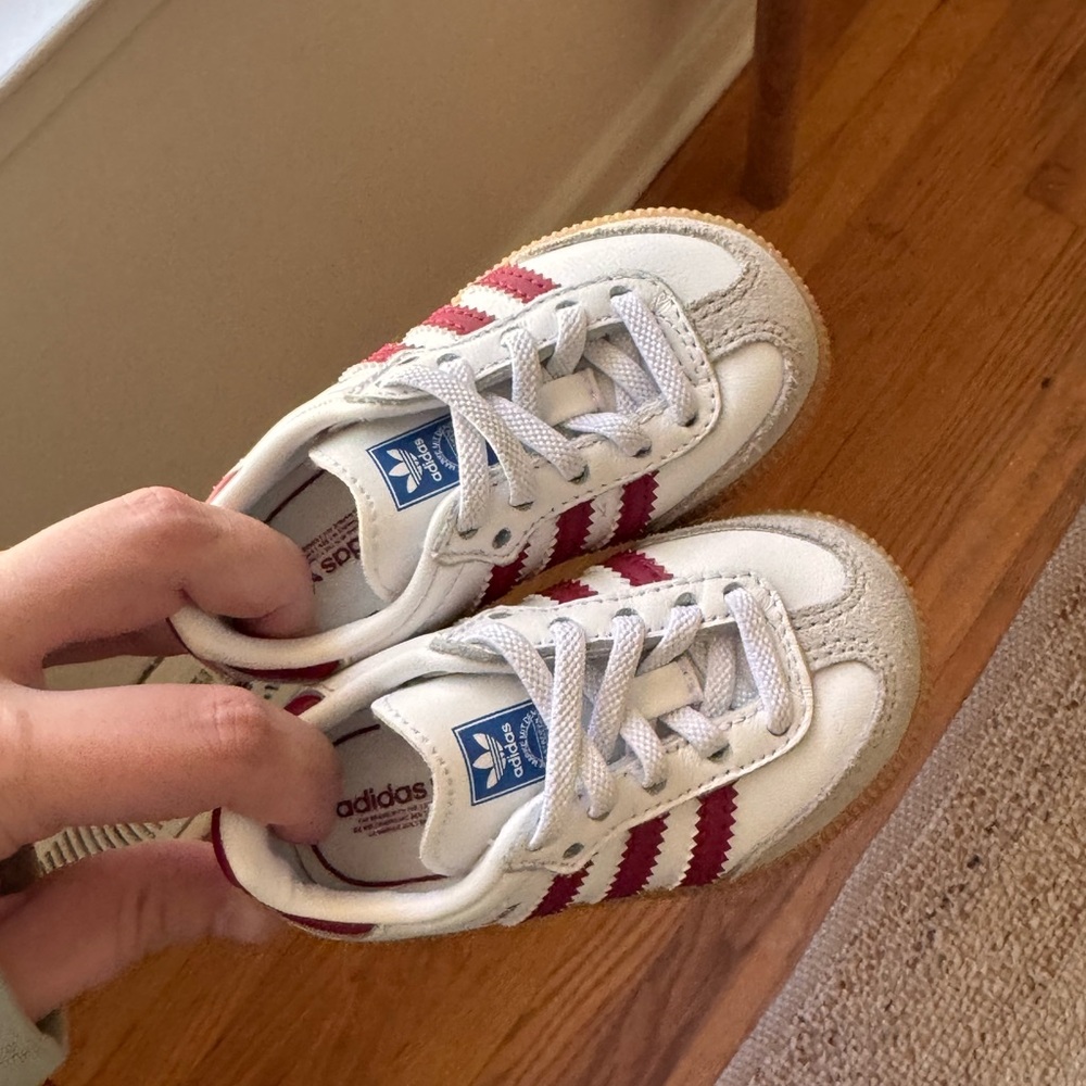 adidas Kids Sneakers - White and Red